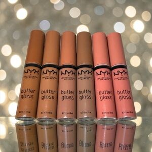 🤎🩷NYX🤎🩷6-Piece Butter Gloss Lip Gloss Set/NIP